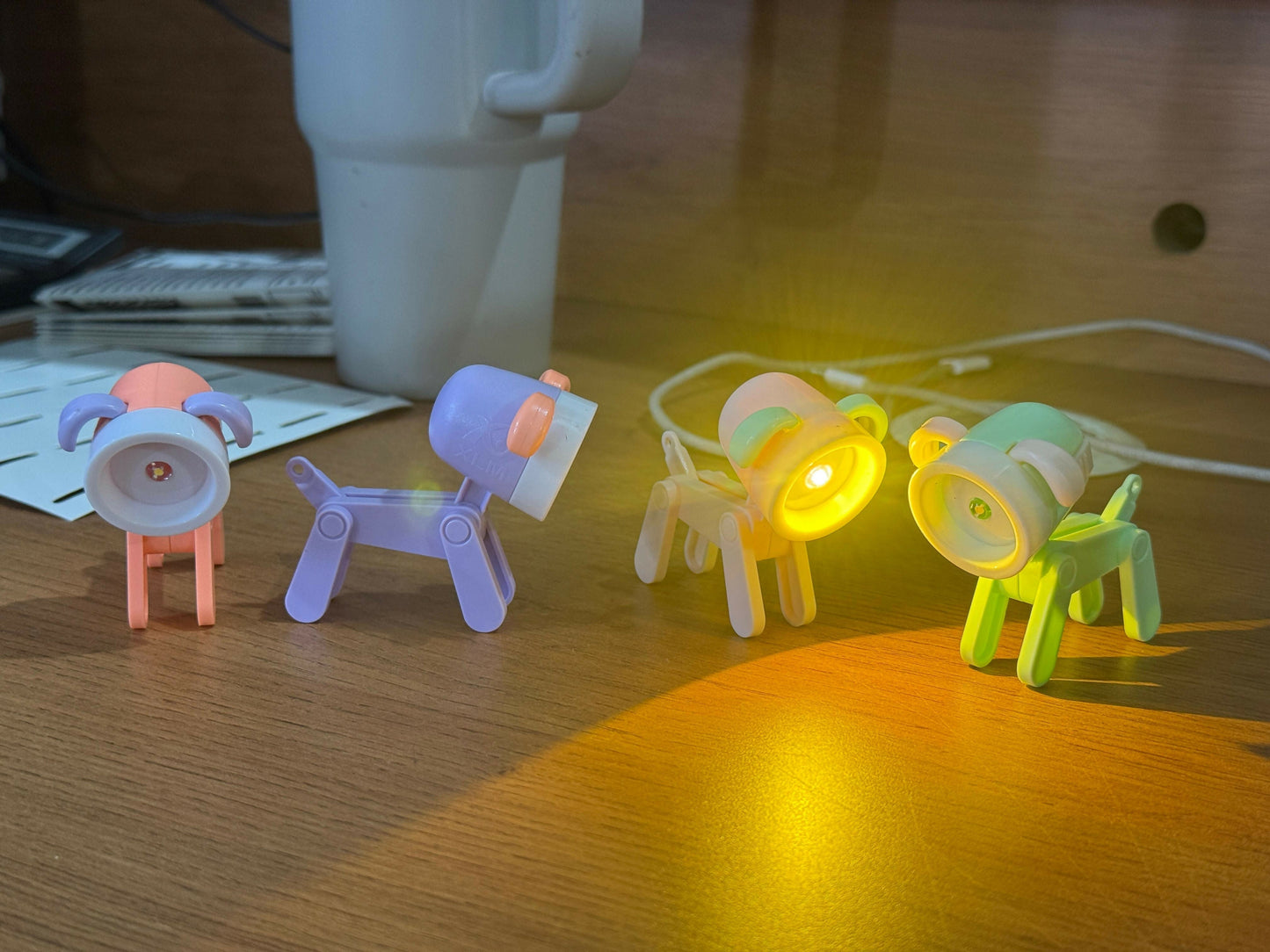 Cute Dog LED Mini Flashlight Toy for Kids Portable Torch Light(Color may vary)
