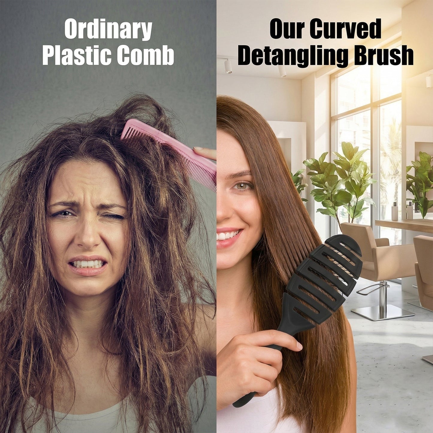 Premium Detangling Hair Styling Hair Brush / Hair Comb with Flexible Vent Design