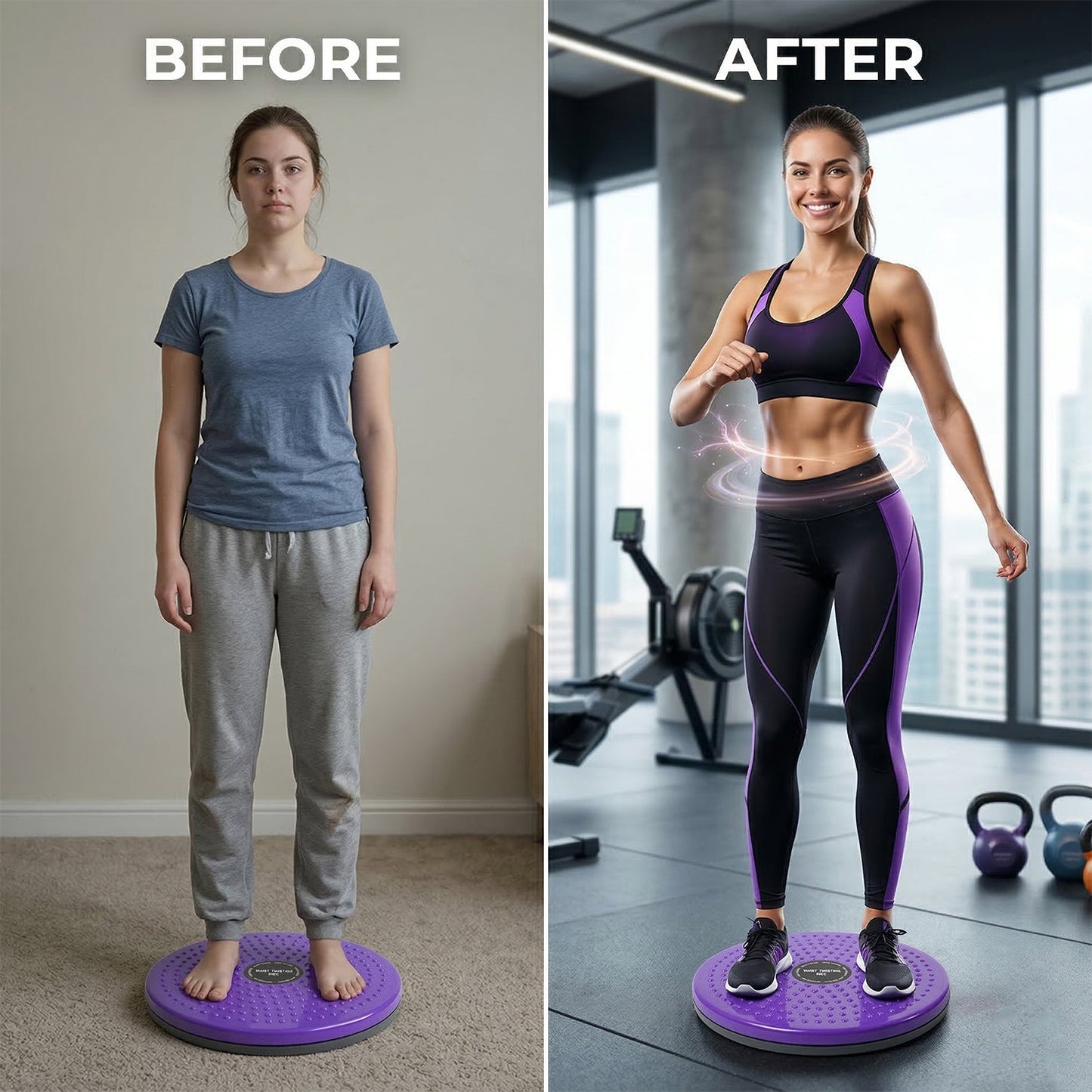 Waist Twisting Disc with Massage Function (1 Pc)