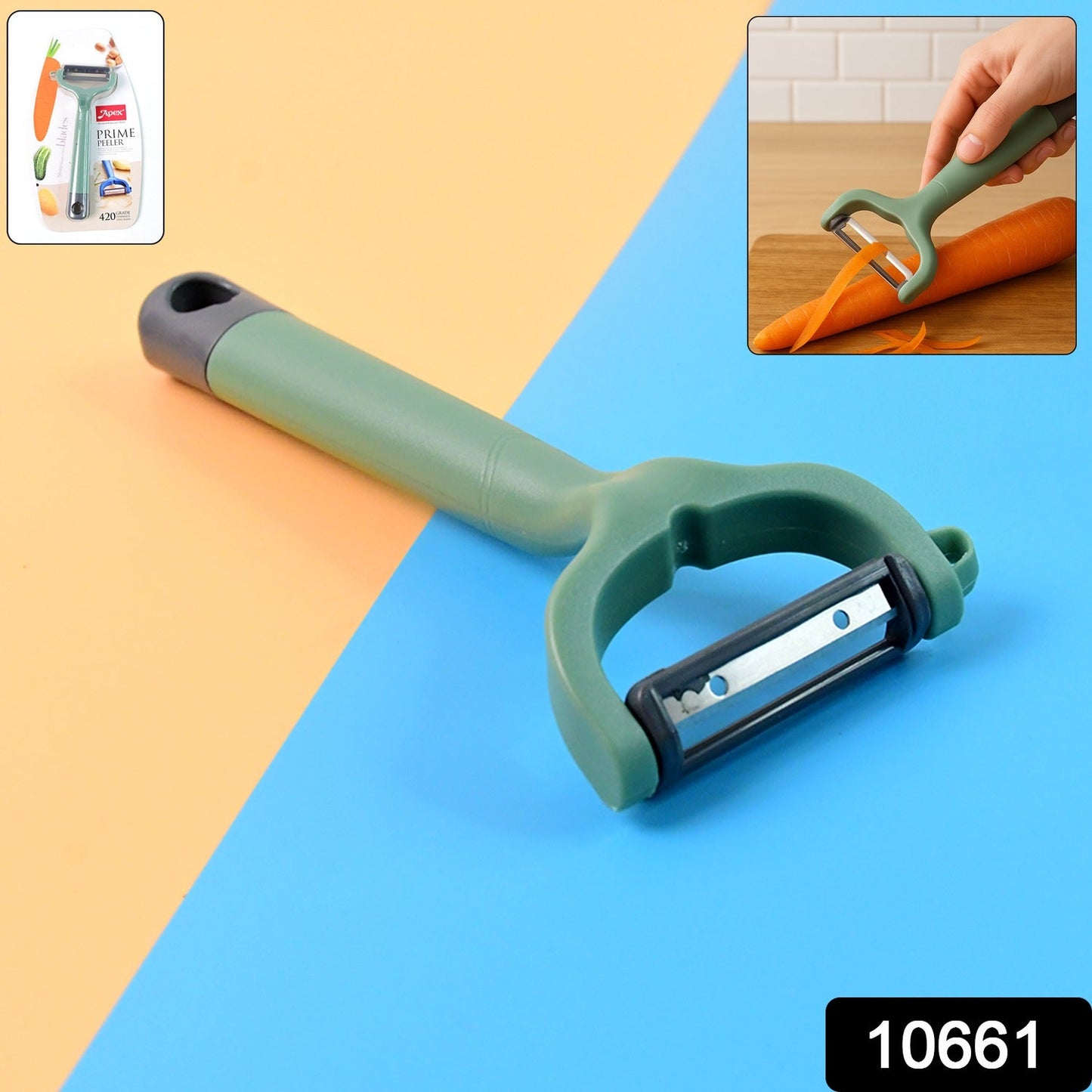 Apex Premium Ergonomic Vegetable Fruit Peeler (1 Pc)