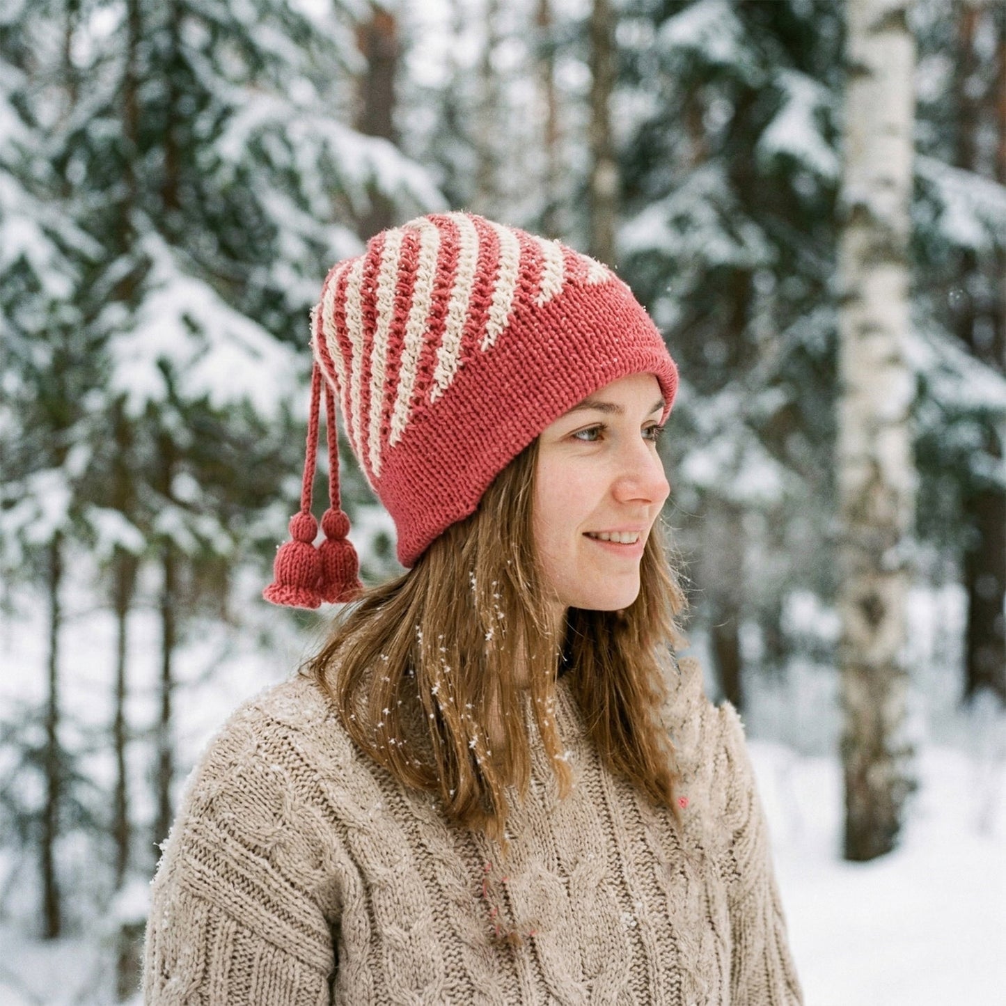 Cute Winter Woolen Knitted Caps for Men & Women (1 Pc, Mix Design)
