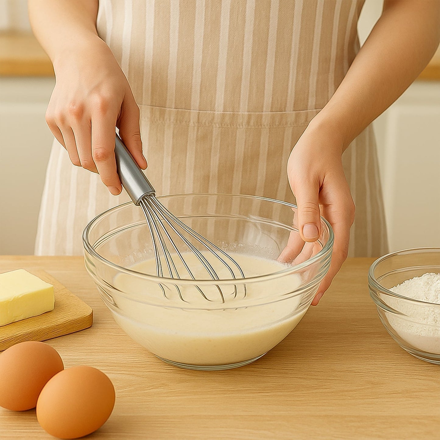 Small Stainless Steel Balloon Whisk (20cm / 1 Pc)