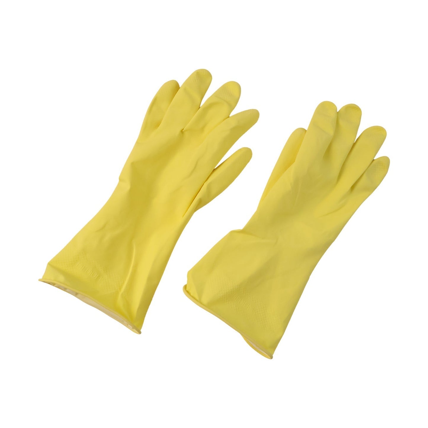 Medium Victor Yellow Cleaning Rubber Gloves Reusable Kitchen Dishwash (1 Pair)