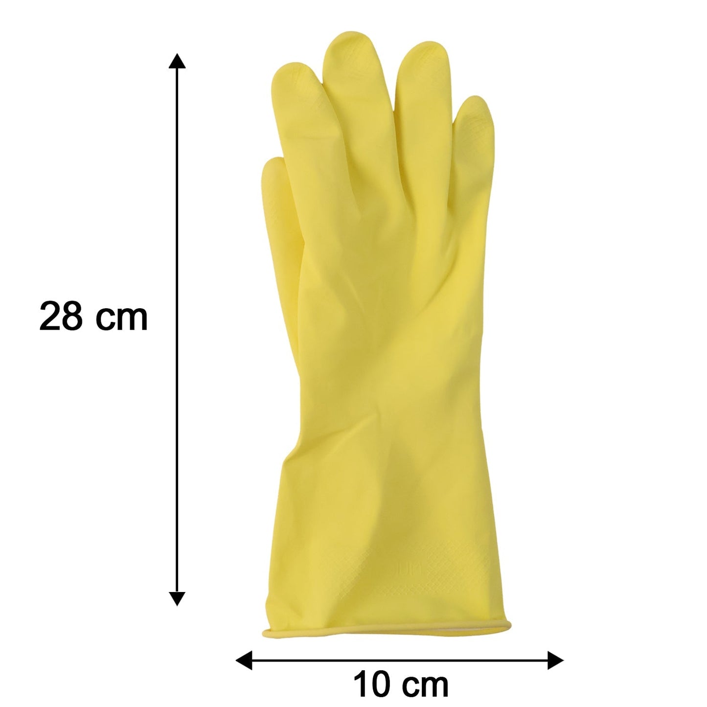 Medium Victor Yellow Cleaning Rubber Gloves Reusable Kitchen Dishwash (1 Pair)