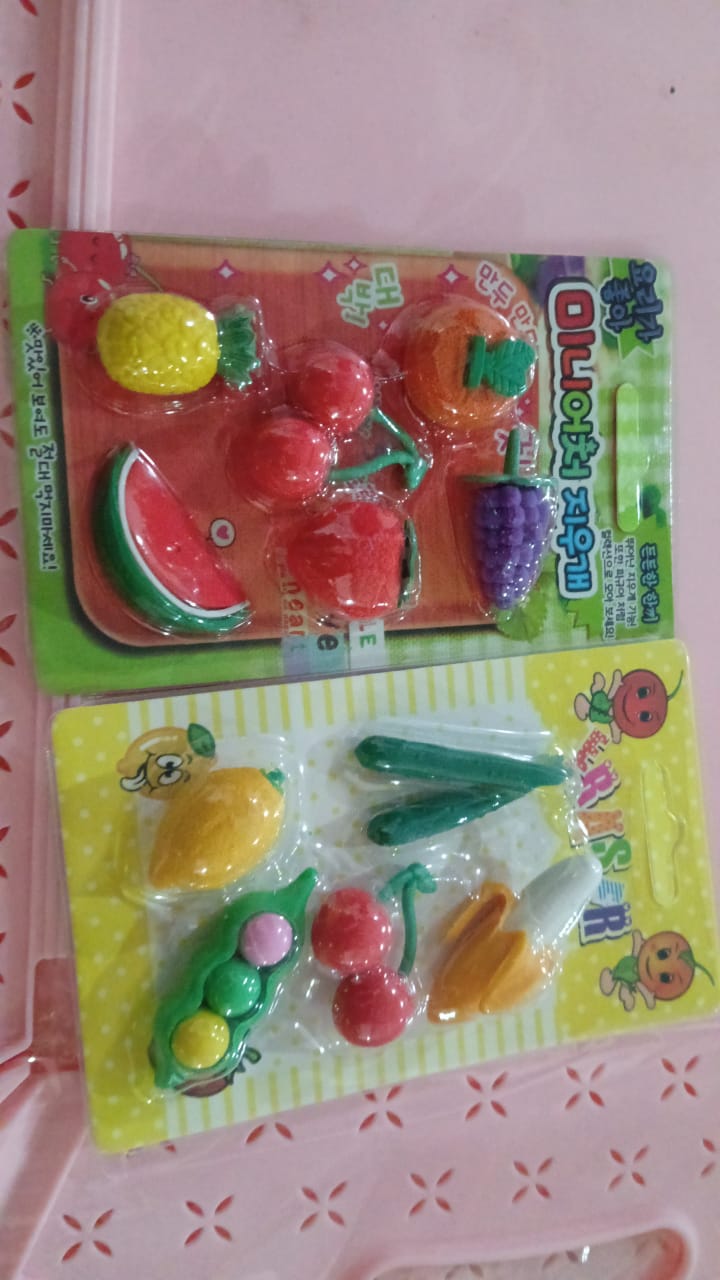 3D Mix Design Fancy & Colorful Erasers – Cute Novelty Eraser Set for Kids & School Prize (1 Set)