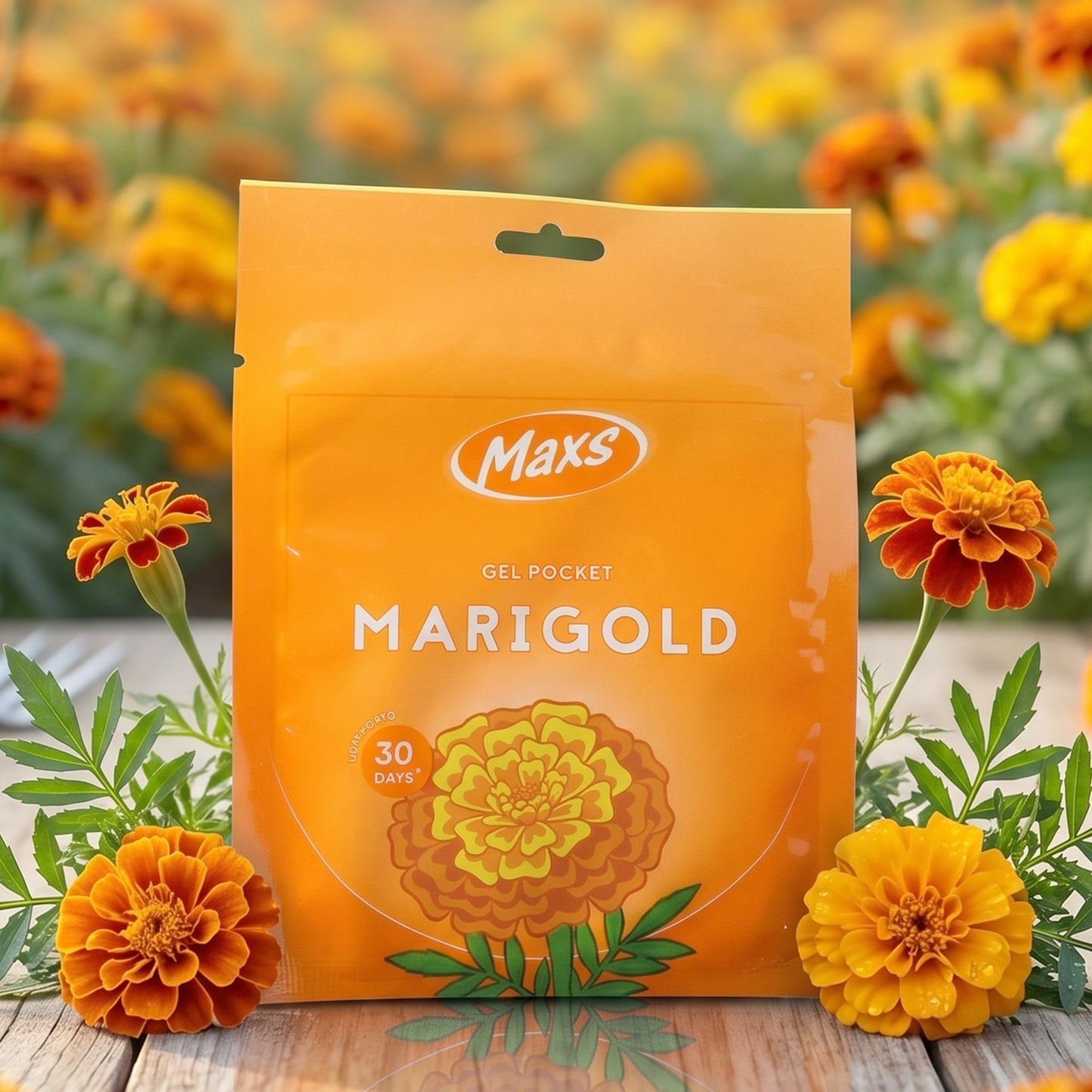 Maxs Marigold Gel Air Freshener Pocket Long Lasting 10 Gm