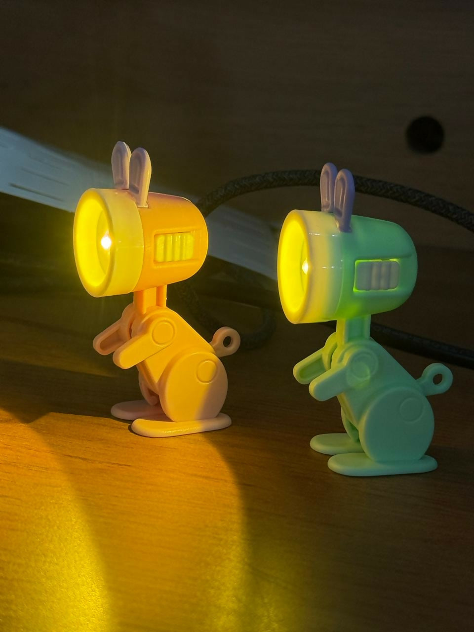 Cute Bunny LED Mini Flashlight Toy for Kids Portable Torch Light (Color may vary)