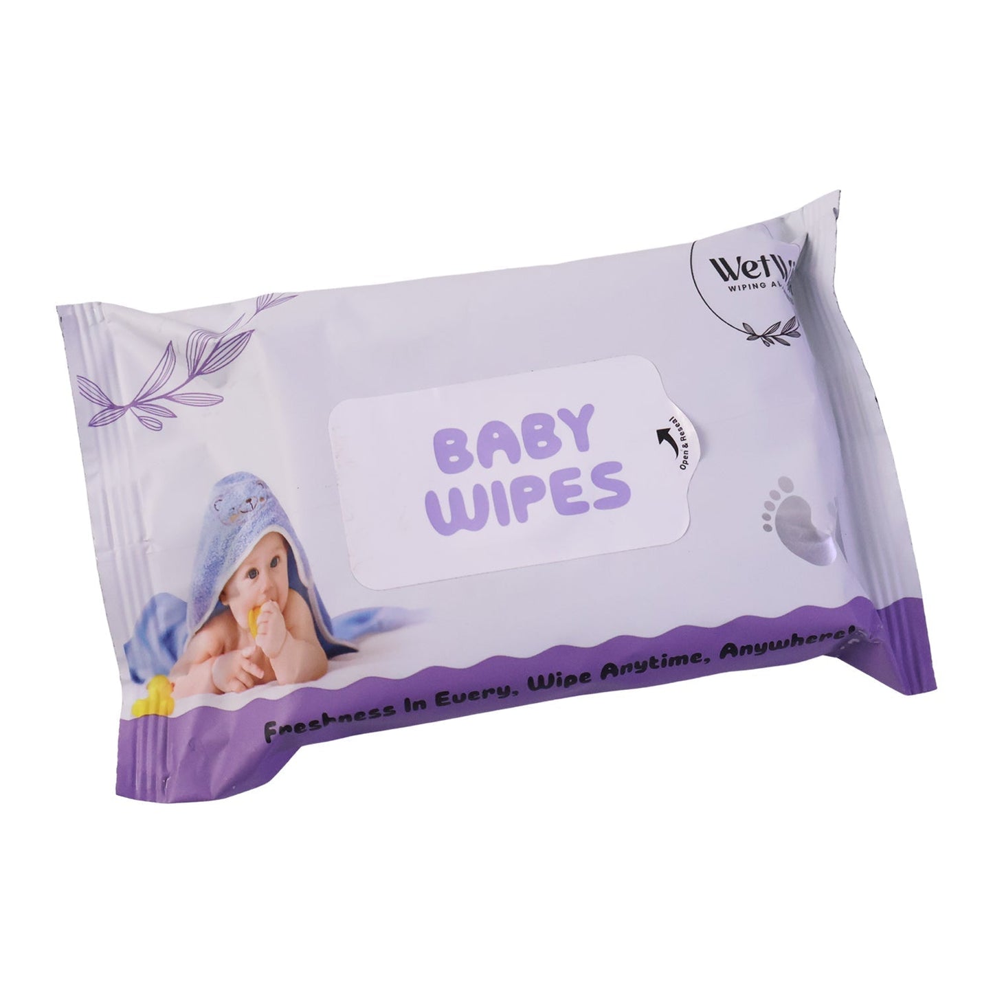 Travel Fresh Baby Wet Wipes Pack Gentle Soft Cleansing for Babies (1 Pack)