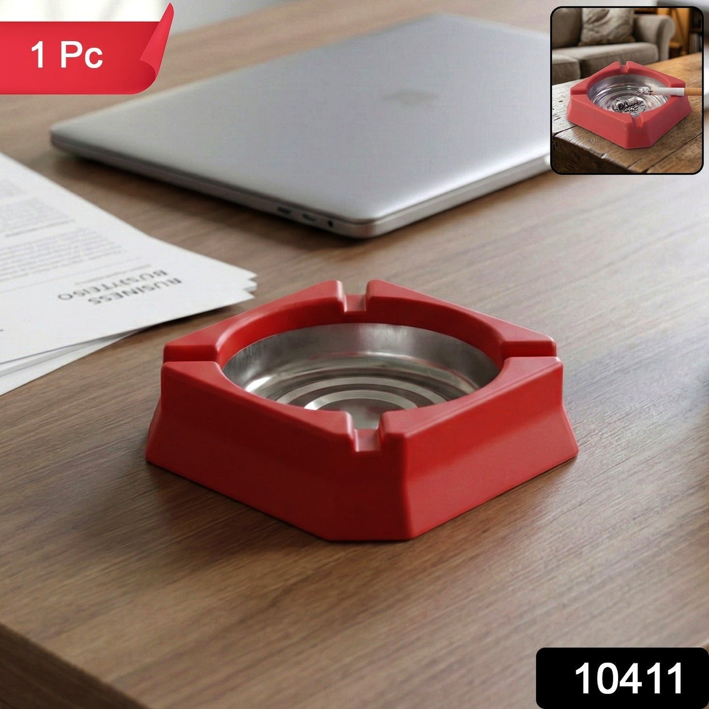 Heat-Resistant Ashtray (1 Pc)