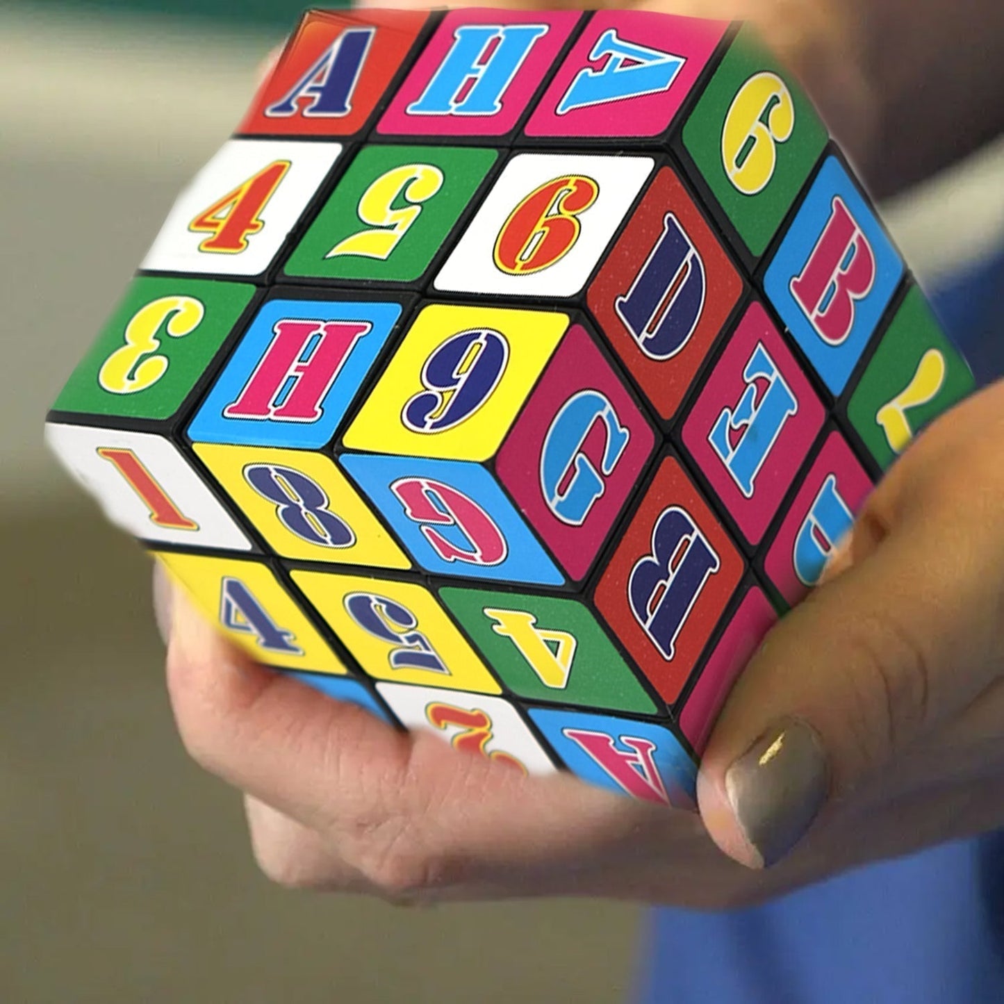 Alpha Numeric Cube used for entertaining and playing purposes by kids, children’s and even adults etc.