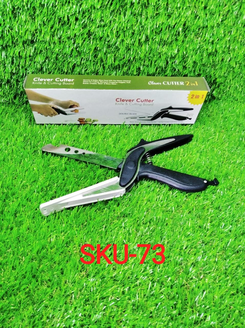 Stainless Steel 4 in 1 Clever Cutter, Black