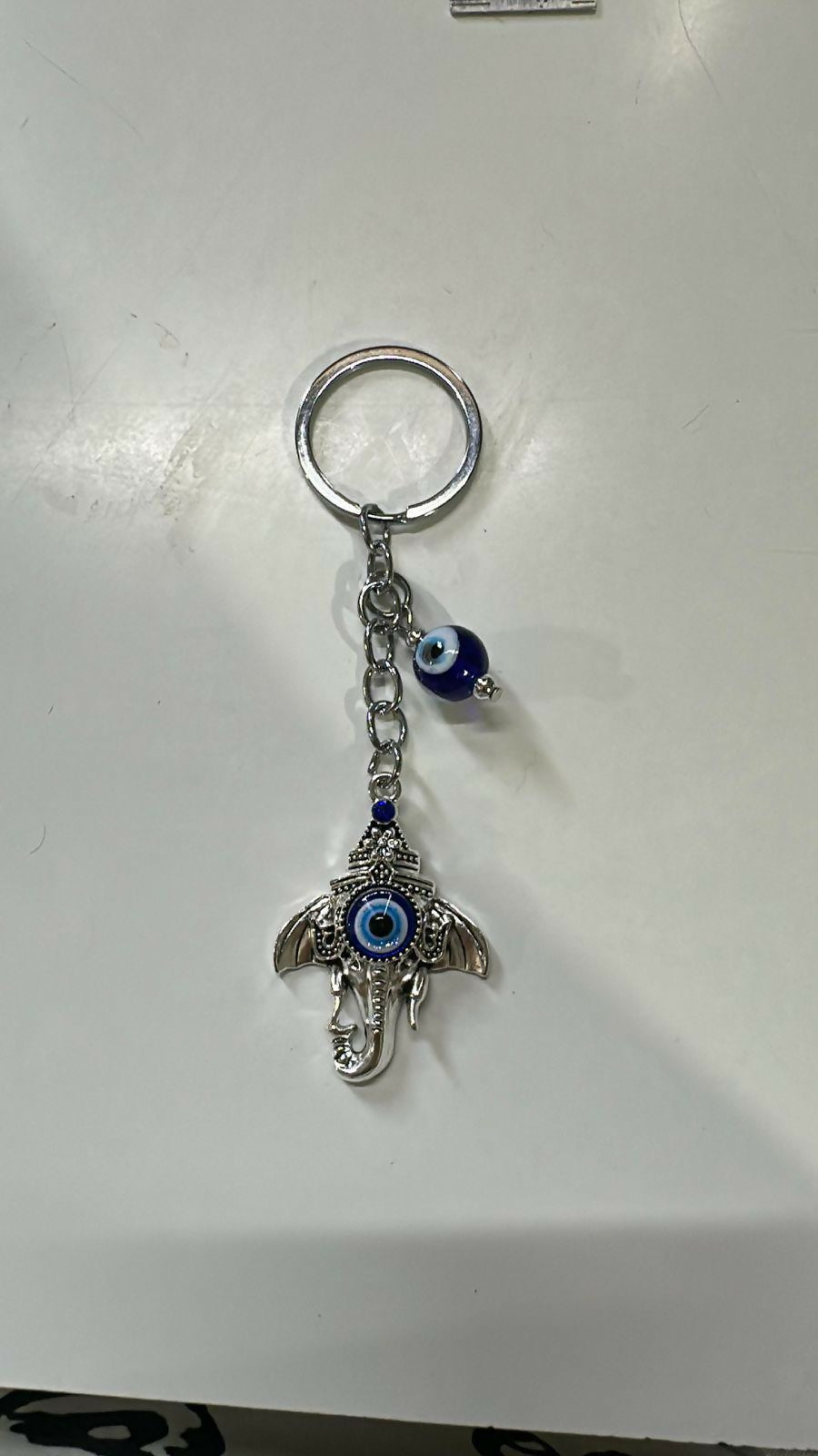 Ganesh Evil Eye Keychain for Car Keys, Bags & Spiritual Gifting