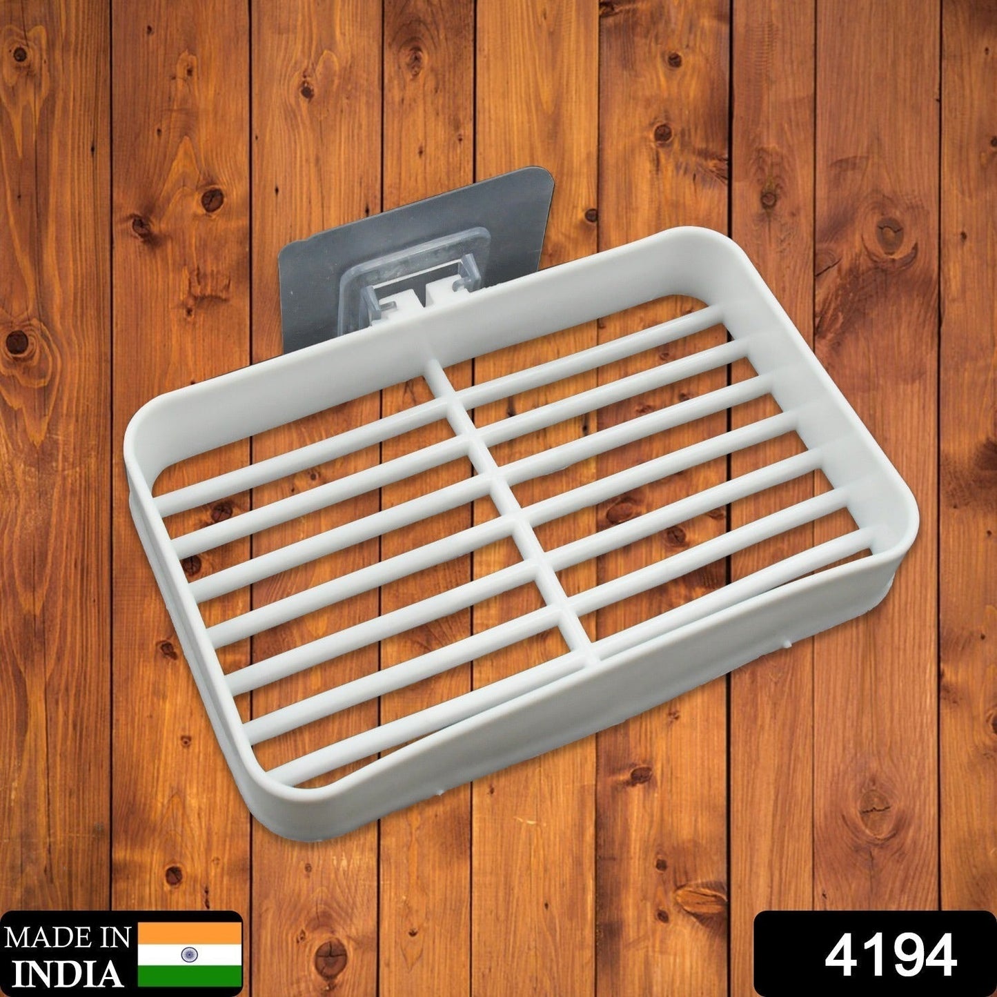 Bathroom & Kitchen Soap Holder: Self-Adhesive ,Sabudani (Plastic Box)