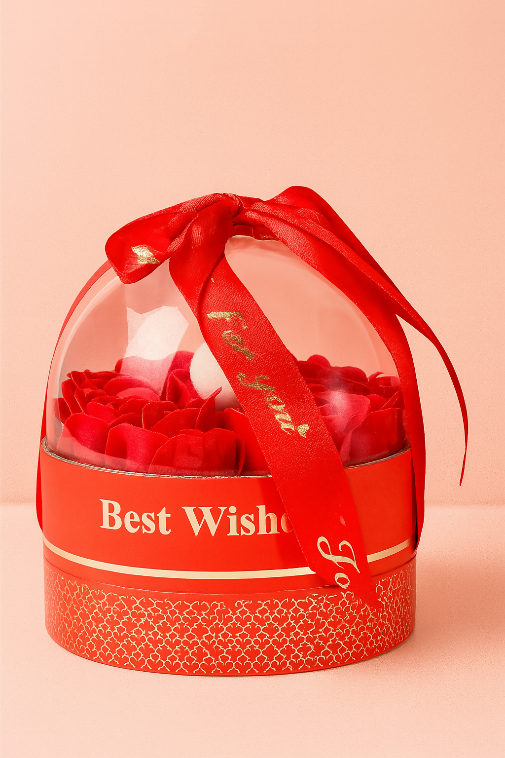 Romantic Red Dome Shaped Gift Box