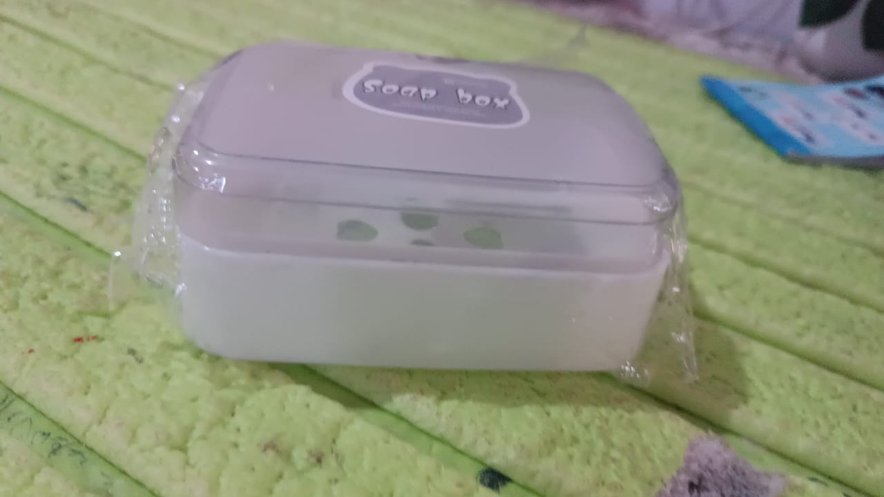 Plastic Soap Dish, Portable Plastic Self Draining Soap Holder ,Sabudani (1 Pc / Mix Color)