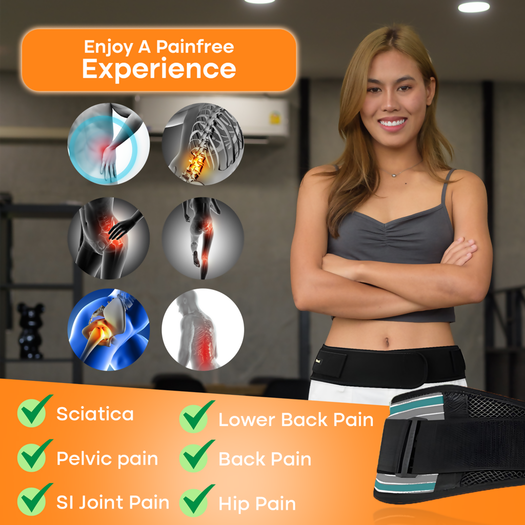 Small Size Adjustable Lower Back Support Belt for Waist & Hip