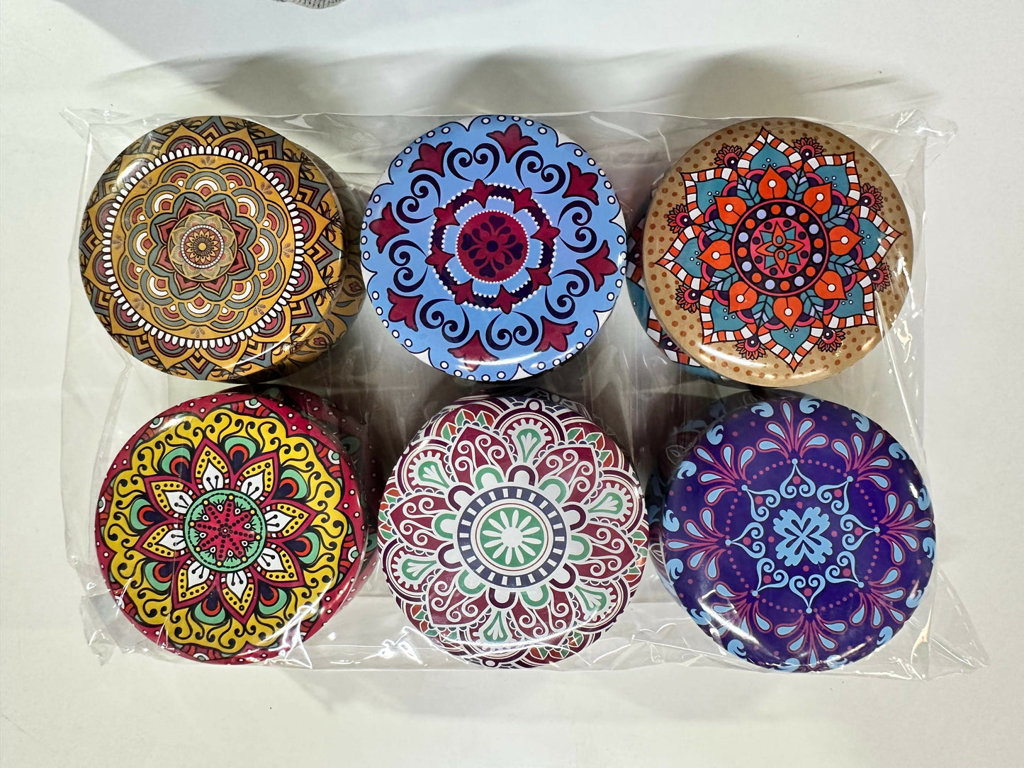 Decorative Printed Metal Storage Tin with Lid Multipurpose Container (1 PC)