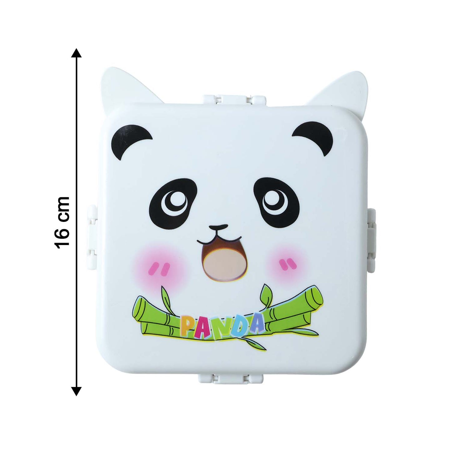 Panda Design Kids Lunch Box with Separate Compartments (1Set)
