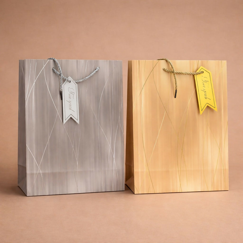 Elegant Gift Bag with Handle Premium Paper Carry Bag for Gifts ( 1PC )