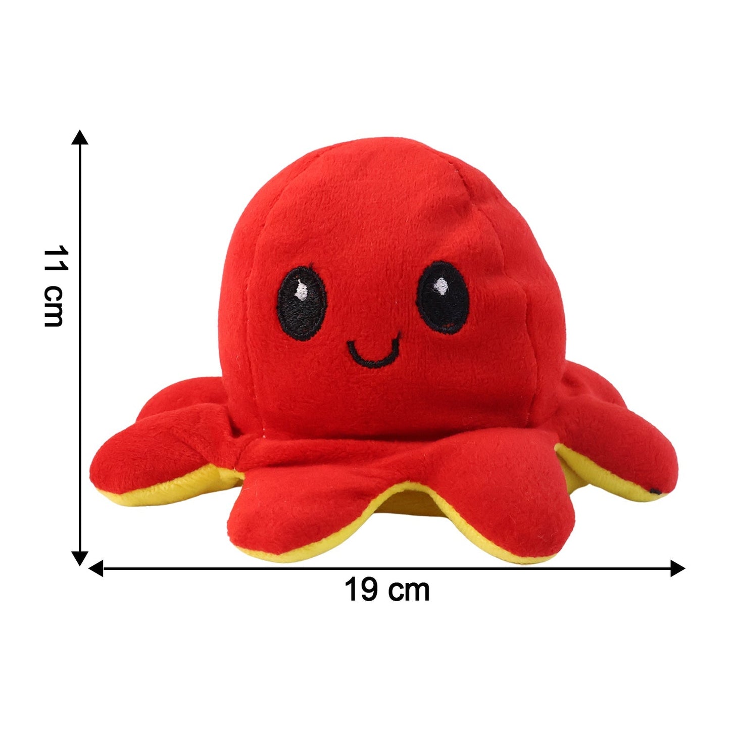 Reversible Octopus Mini Plush Toy (1 Pc)