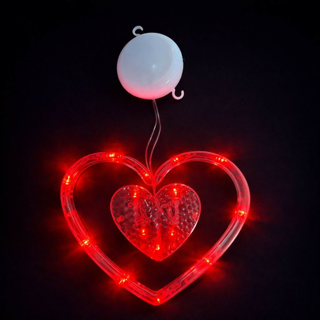 Heart Shape LED Hanging Decorative Light for Balcony, Bedroom & Home Decor