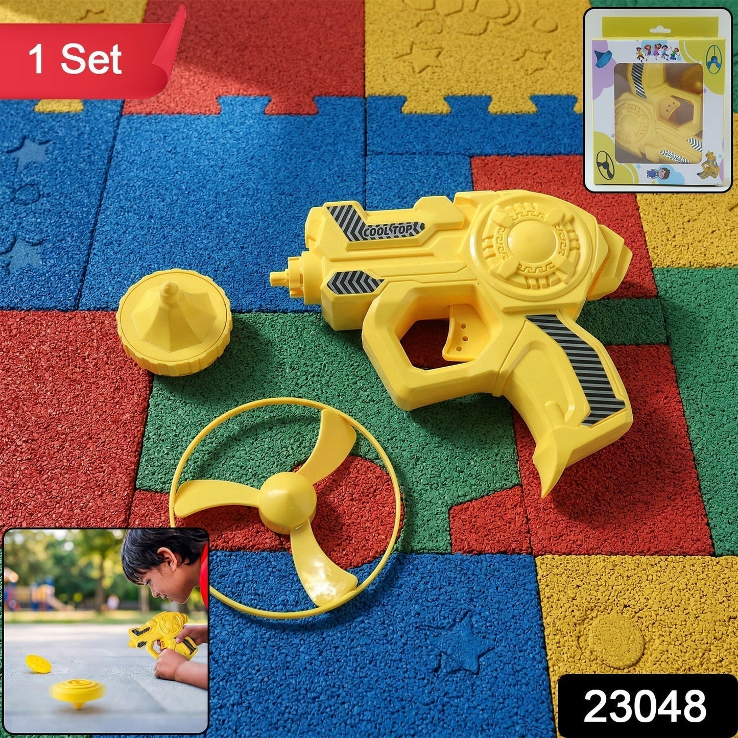 Rapid Rotor Flying Launcher Toy Gun Set 1 Set