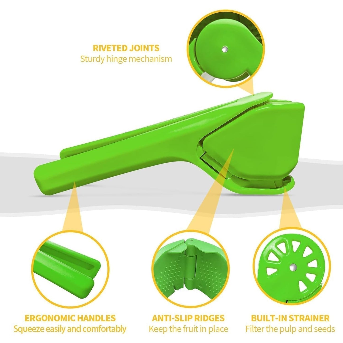 Liger Plastic Manual Handheld Lemon & Orange Squeezer Juice (1 Pc)