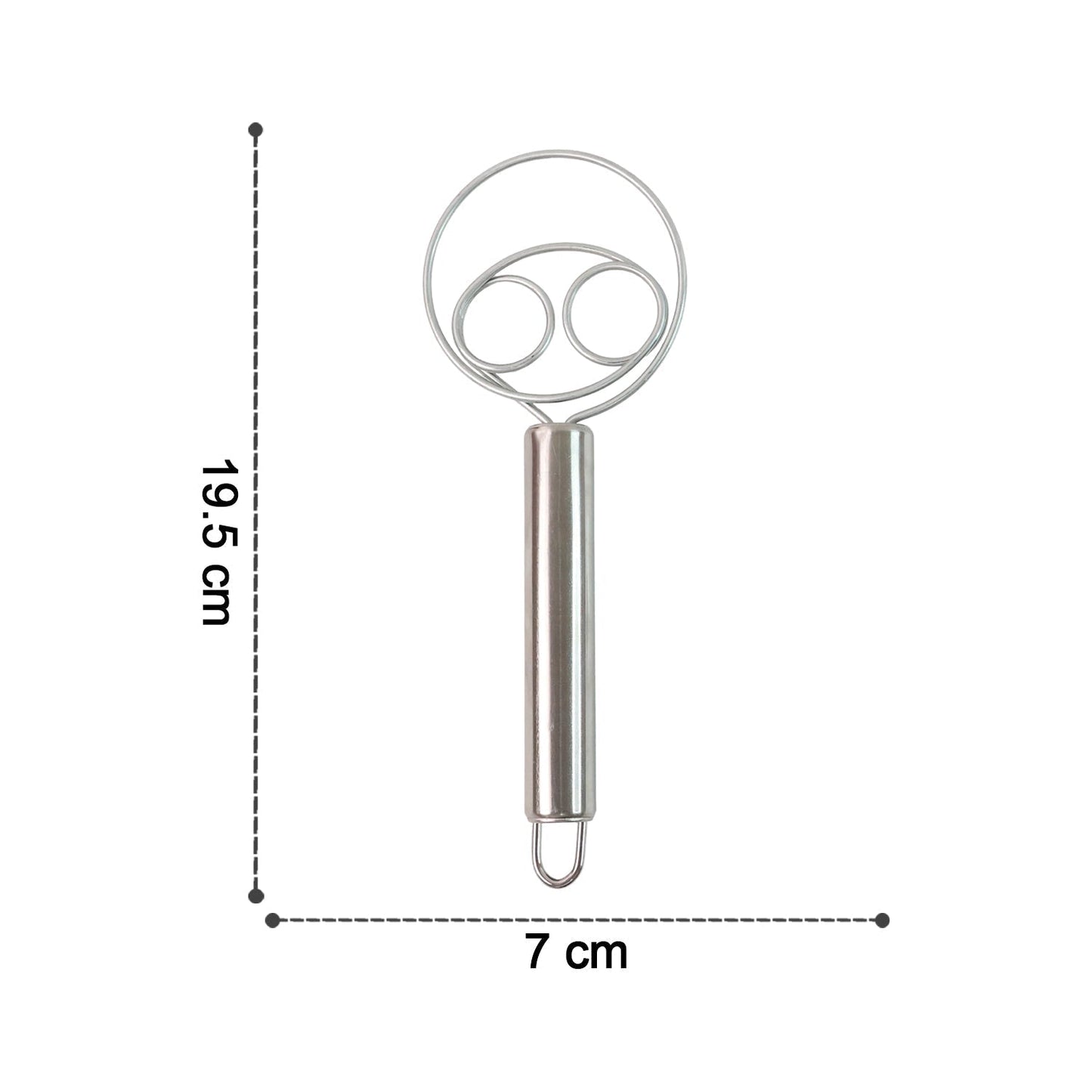 2-Piece Stainless Steel Spiral Hand Whisk - (2 Pc / Set)