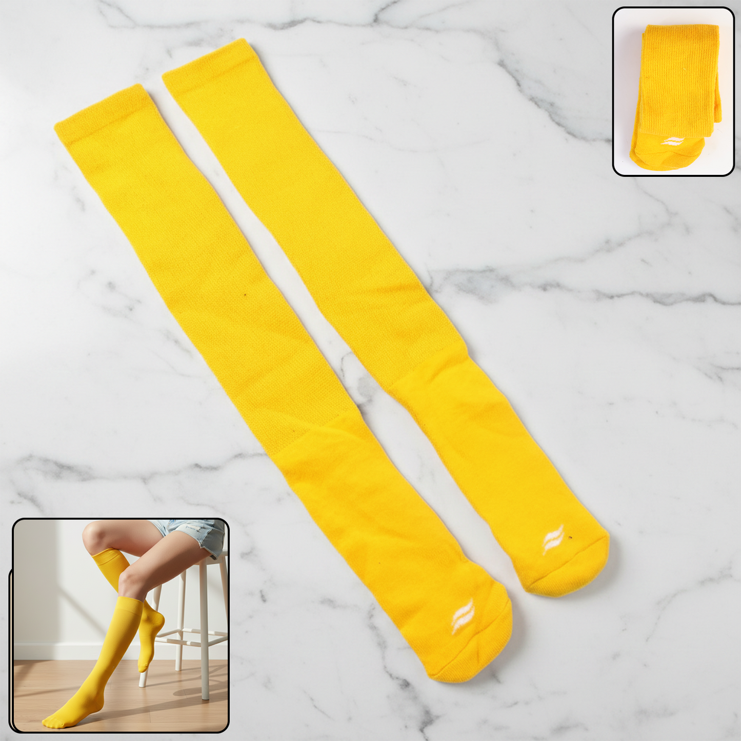 Bright Knee-High Stretch Socks (1 Pair)