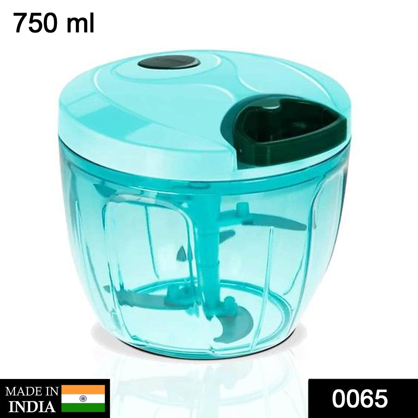Manual Stainless Steel Vegetable Chopper – Compact, Extra Sharp with 5 Blades