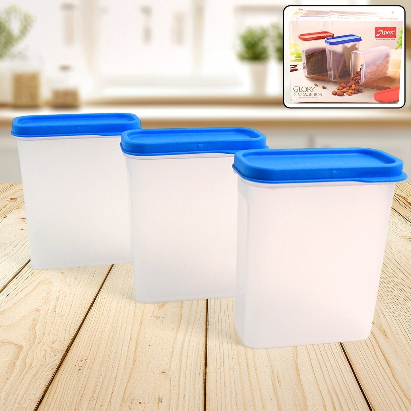 Apex Glory Food Storage Container Set â€“ 3-Piece