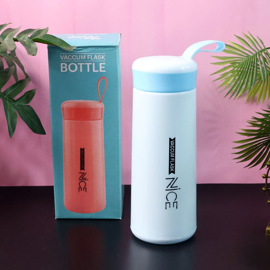 Plastic Flask Water Bottle - (Color Blue / 1 Pc / 400ML)