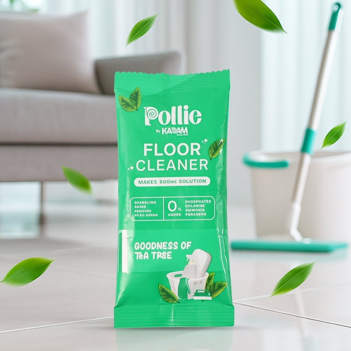 Pollic Kadam Concentrated Floor Cleaner Sachet â€“ Tea Tree Fragrance (50 Gm)