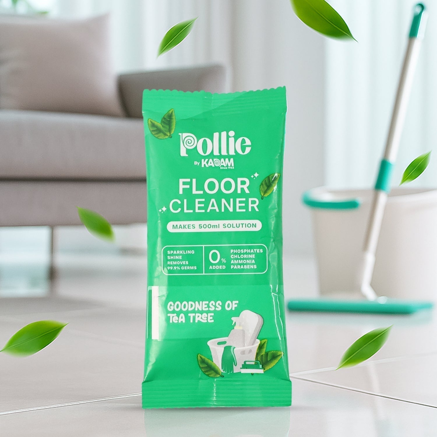 Pollic Kadam Concentrated Floor Cleaner Sachet â€“ Tea Tree Fragrance (50 Gm)