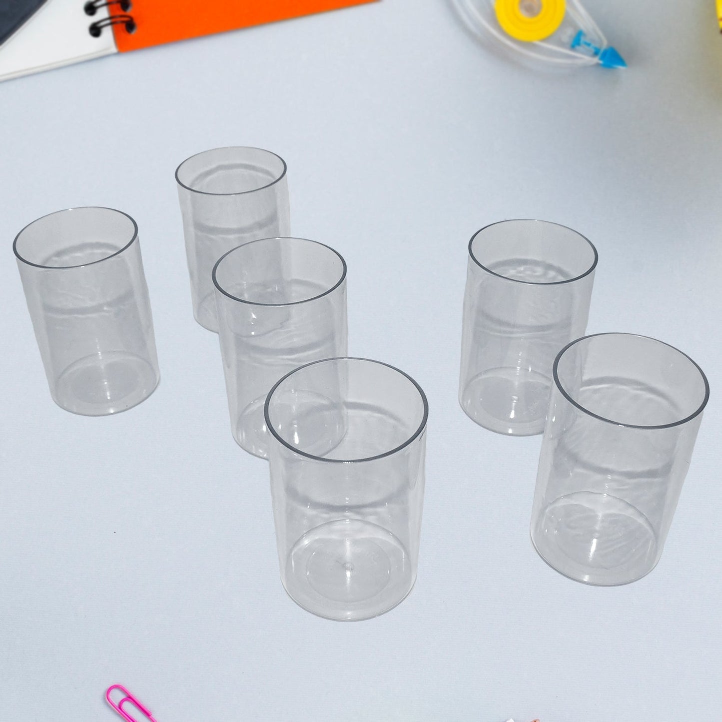 Apex Everyday Plastic Glass Set â€“ 6 Pieces Lightweight & Unbreakable