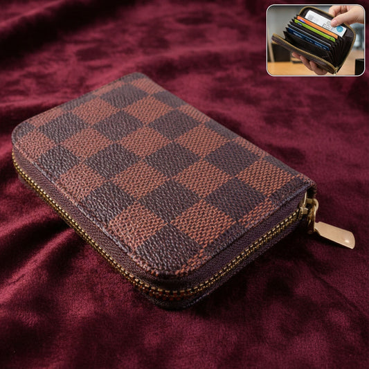 Zip Card Holder Wallet â€“ Multi Card Organizer Case (1 Pc)