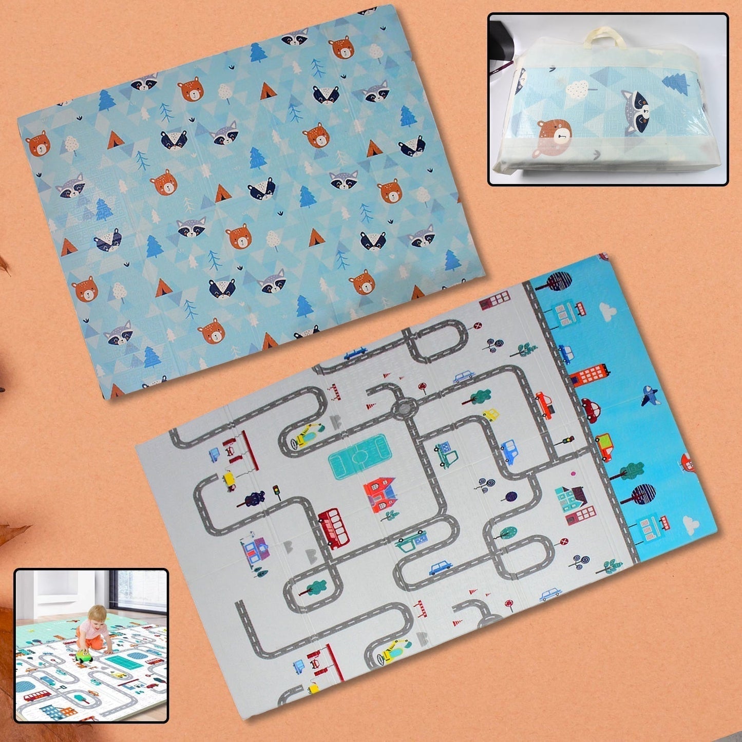 Baby Play Mat, Foam Play mat for Baby Floor Play Baby Crawling Mat (180x120 cm / 1 Pc)