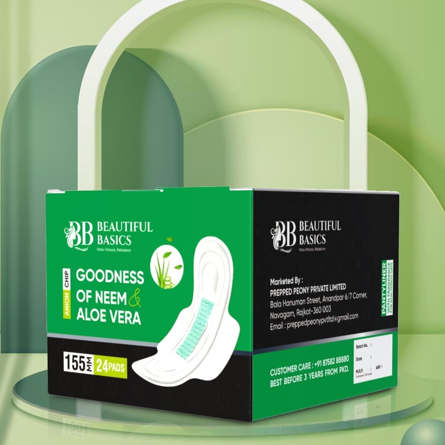 Sanitary Pantyliners with Neem & Aloe Vera â€“ Ultra Thin (24 Pcs)