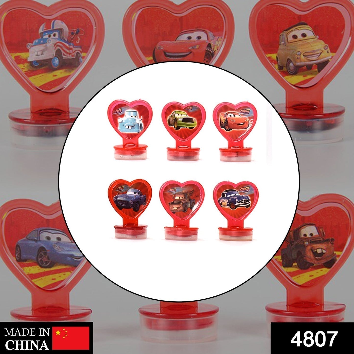 6 Pc Car Stamp Set used in all types of household places by kids and children’s for playing purposes.