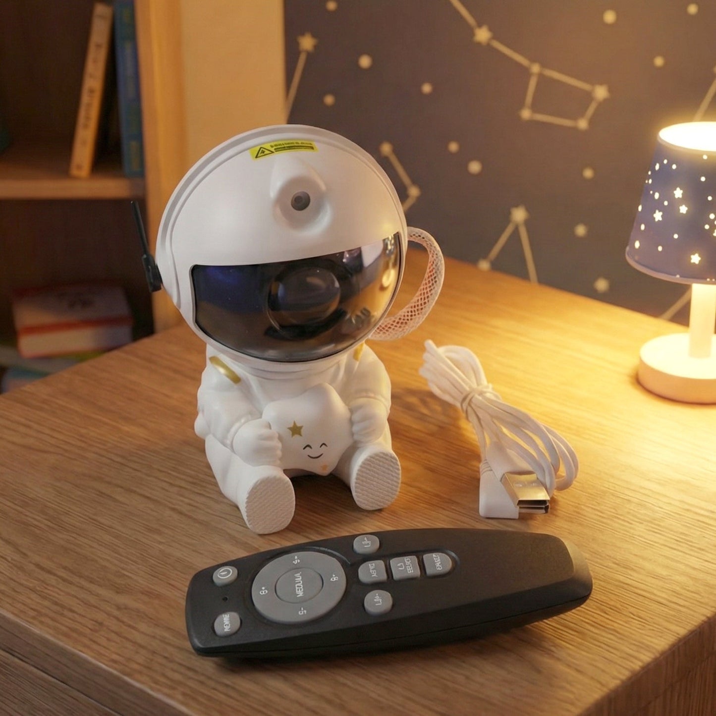 Astronaut Galaxy Star Projector Night Light with Remote Control (1 Pc)