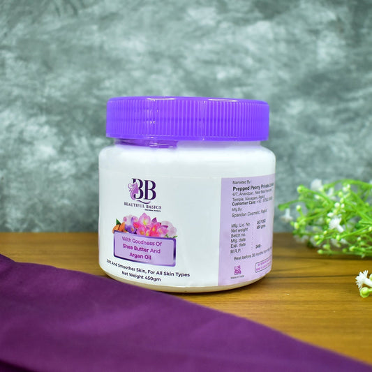 Beautiful Basics Shea Butter & Argan Oil Body Cream â€“ 450g