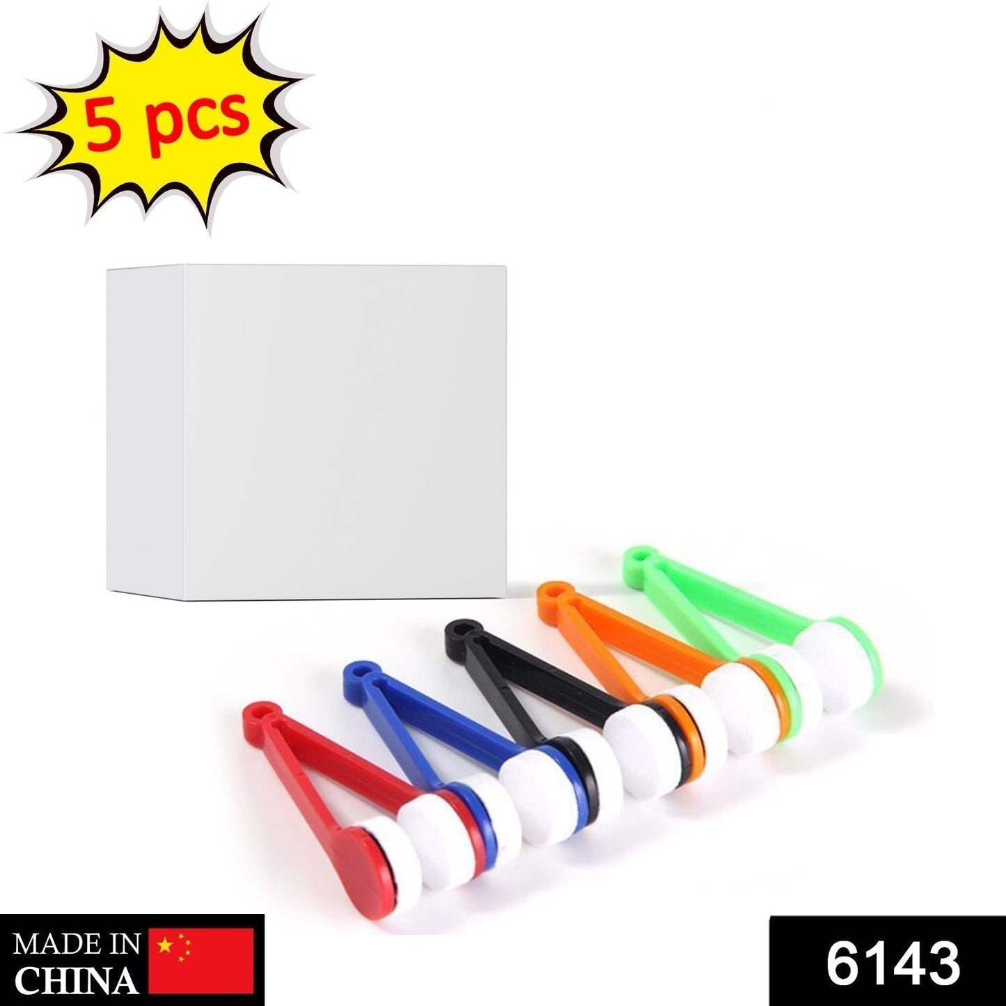 5 Pc Goggle Cleaner With Box used for cleaning glasses and goggles and can be used in all kinds of places like household and official.
