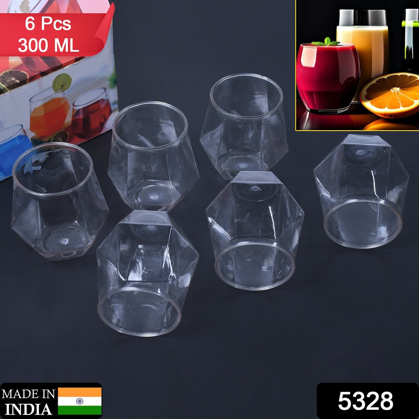 Premium Transparent Pilsner Glasses