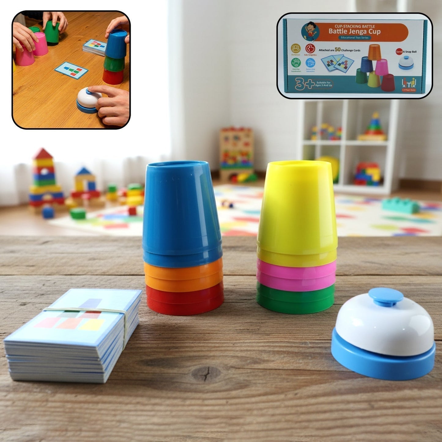 Cup Stacking Battle Challenge Game Set (1 Set)