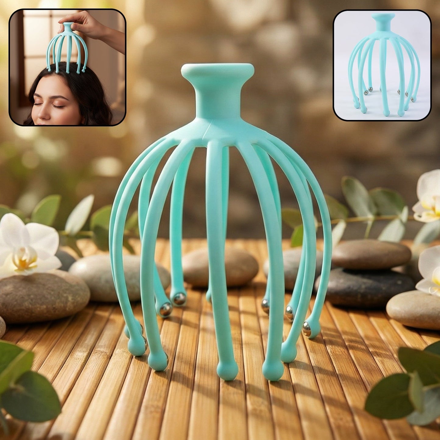 Manual Head Scalp Massager for Stress Relief  (1 Pc)