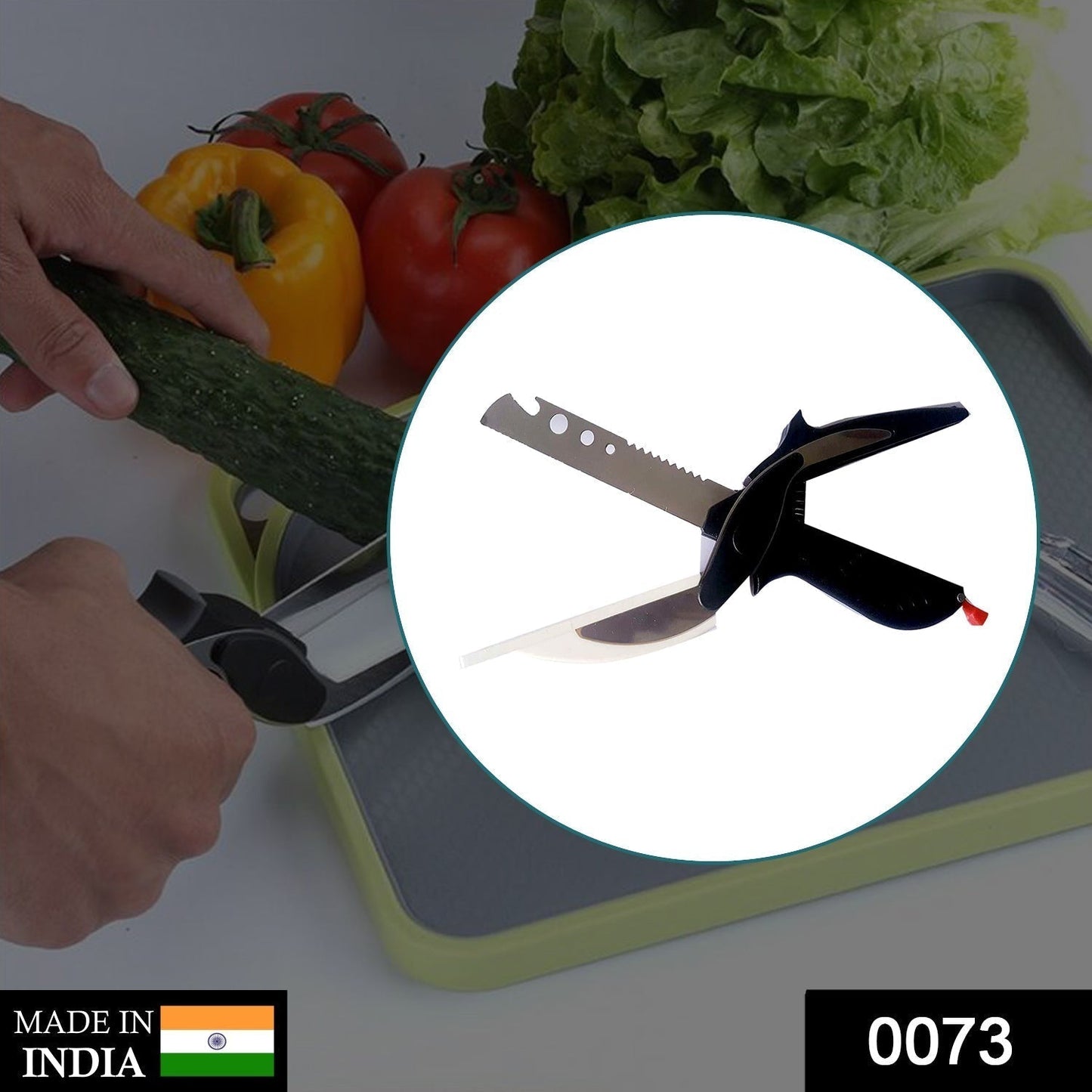 Stainless Steel 4 in 1 Clever Cutter, Black