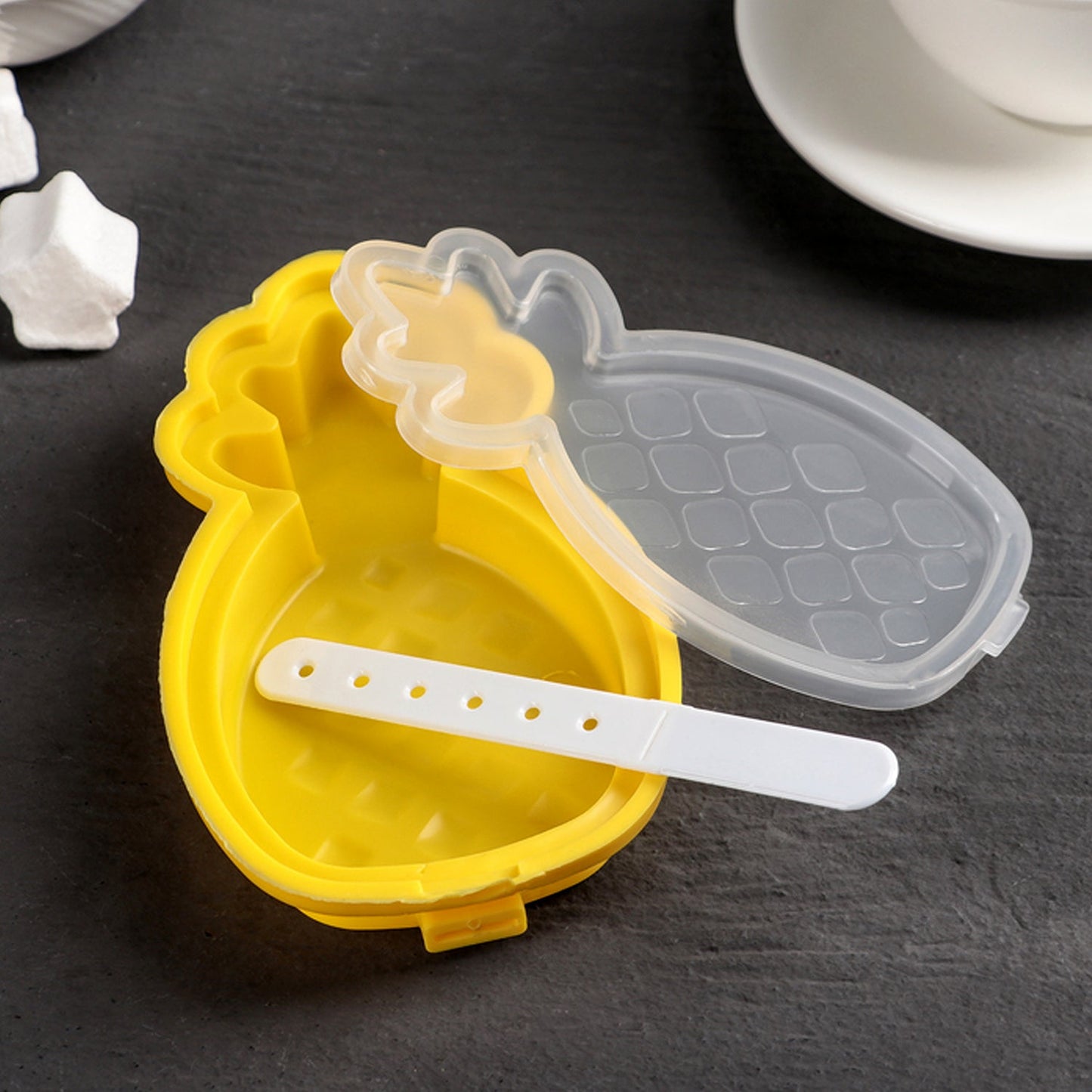 Pineapple Shape sicle Molds - Durable Silicone Ice Candy Cream Mould, DIY Ice  Kitchen Tool