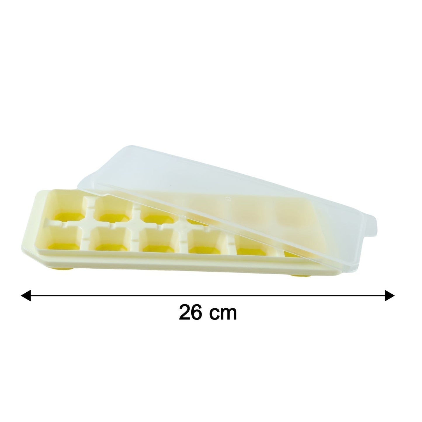 24 Grid Pop Up Ice Cube Tray Set with Lid (2 Pc Set)