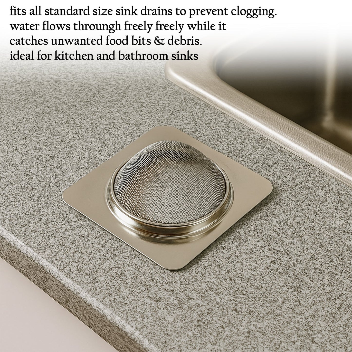 Supermom Stainless Steel Square Sink Strainer (1 Pc)
