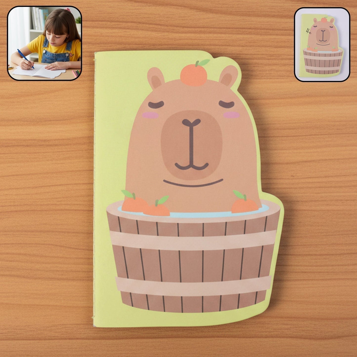Cute Animal Shape Kids Study Notebook, Diary (1 Pc)